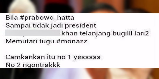 keliling monas jika prabowo kalah