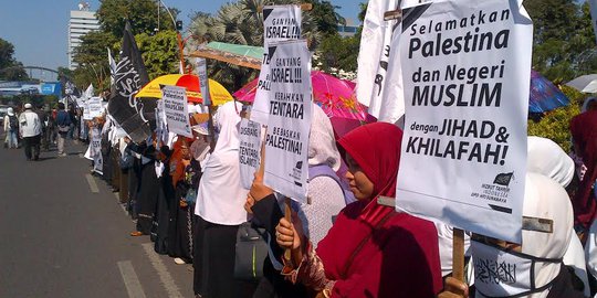 Dukung Palestina, HTI Surabaya kecam kebrutalan Israel