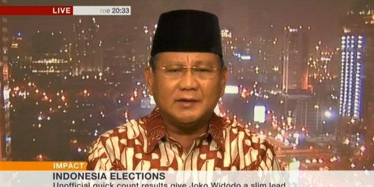 Prabowo kepada BBC: Lawan saya tidak humble, itu hanya pura-pura
