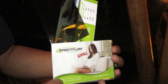 Pakai Nano Carbon, kaca film spectrum ramah lingkungan dan kantong