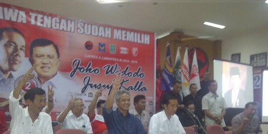 Jokowi kaget bisa menang semua kabupaten dan kota di Jateng