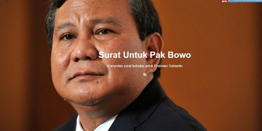 Ramai-ramai buat surat terbuka untuk Prabowo Subianto