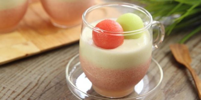 [Resep] Segarnya mousse melon dan semangka saat berbuka 
