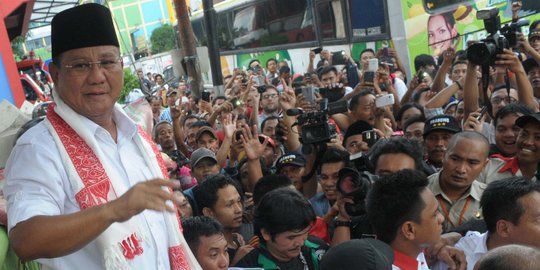 Prabowo ungguli Jokowi di kawasan Tanah Abang