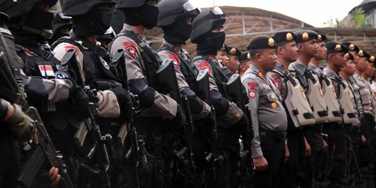 Pleno kantor KPU Kota Bekasi dijaga ketat polisi dan TNI