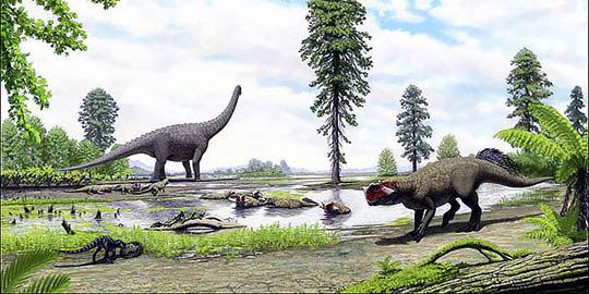 Fosil dinosaurus berkepala kakaktua berhasil ditemukan