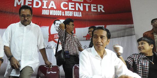 Bertemu JK, Jokowi rahasiakan isi pembicaraan