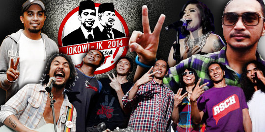 10 Musisi top Indonesia ini dukung penuh Jokowi-JK