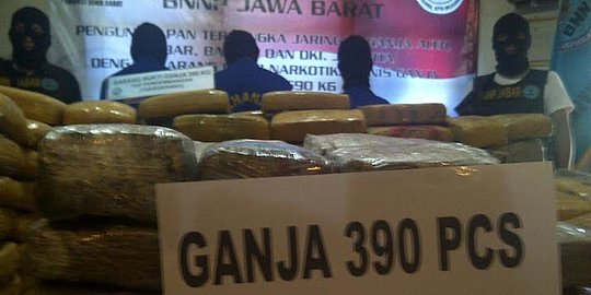 BNNP Jabar bongkar sindikat ganja Aceh, sita 590 Kg ganja