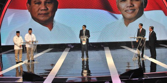 Suara di DKI: Prabowo-Hatta 46,9%, Jokowi-JK 53,1%