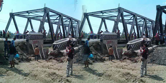 Jembatan Comal ambles, Kapolri siapkan jembatan darurat