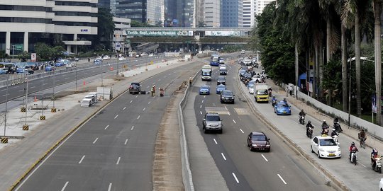 Jelang pengumuman hasil Pilpres, jalanan Ibu Kota lengang