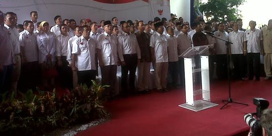 Prabowo: Kami menolak pelaksanaan Pilpres 2014!