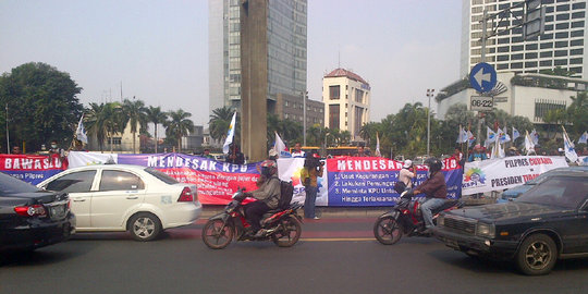 Buruh pendukung Prabowo minta pemilu ulang