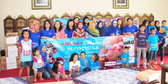 Ladies Aerio Surabaya berbagi bersama panti asuhan anak balita