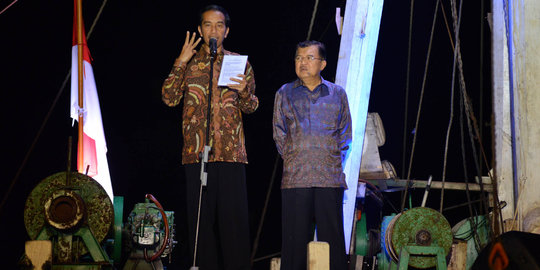 4 Kisah unik di balik pidato kemenangan Jokowi di Kapal Pinisi
