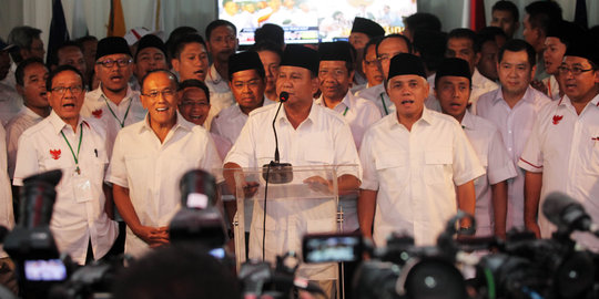 Gugat pilpres, Prabowo-Hatta akan 'geruduk' MK pukul 17.00 WIB