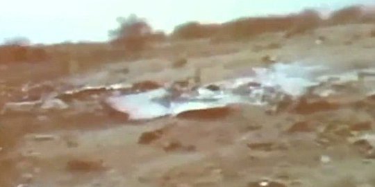 Foto hancurnya pesawat Aljazair Air dirilis