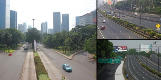 Jakarta, \'kota mati\' saat hari raya