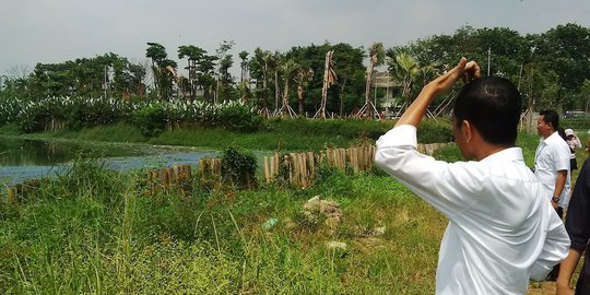 Blusukan ke Waduk Ria Rio, Jokowi kagumi tanaman tumbuh subur