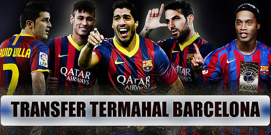 Inilah 10 Transfer termahal Barcelona dalam sejarah