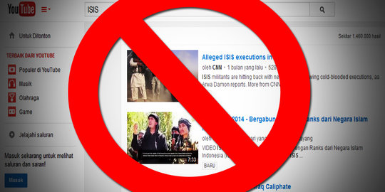 Tifatul Sembiring: Hari ini Youtube telah menghapus 5 video ISIS