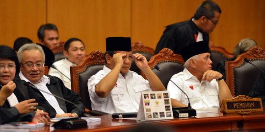 Ini agenda sidang kedua gugatan Prabowo di MK