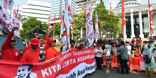 Demonstran: Kami bukan orang bayaran, tetapi cinta Prabowo