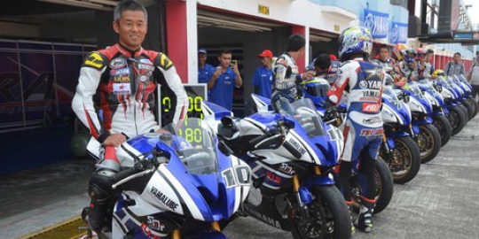 Ada pembalap Jepang yang sering juara, meski tak pernah ke tempat training
