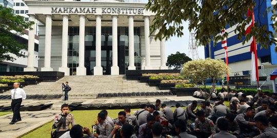 Sidang gugatan pilpres ketiga, anak buah Hercules datangi MK