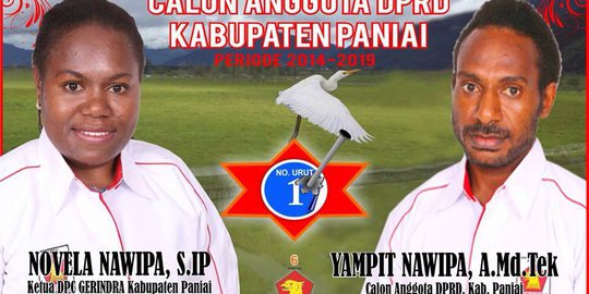 Novela, saksi Prabowo-Hatta ini pernah jadi caleg DPRD Paniai