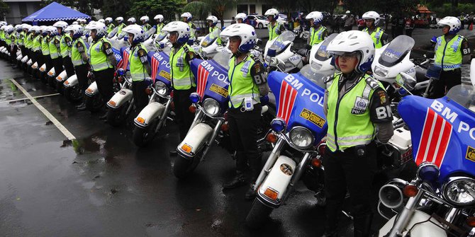 800 Polisi atur lalu lintas saat upacara HUT RI ke-69 di ...