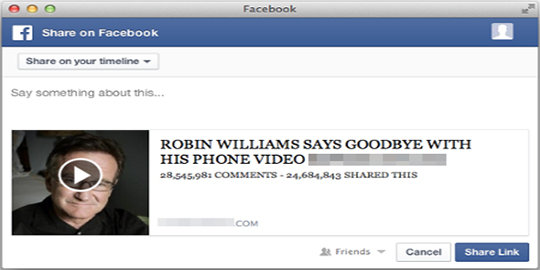 Jangan klik video salam perpisahan terakhir Robin Williams!