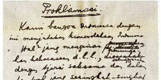 16++ Makna kalimat pertama dalam teks peroklamasi kemerdekaan indonesia adalah ideas in 2021 