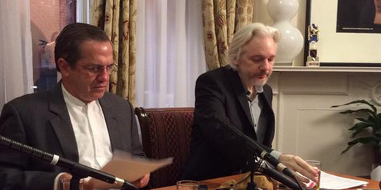 Assange bantah ingin tinggalkan Kedutaan Ekuador