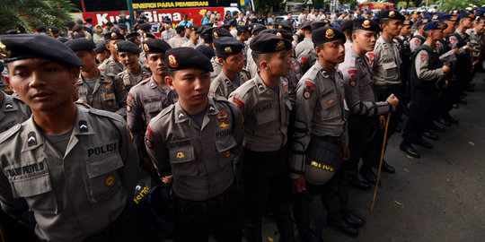Menanti putusan MK, Surabaya dijaga ketat 3.094 personel polisi