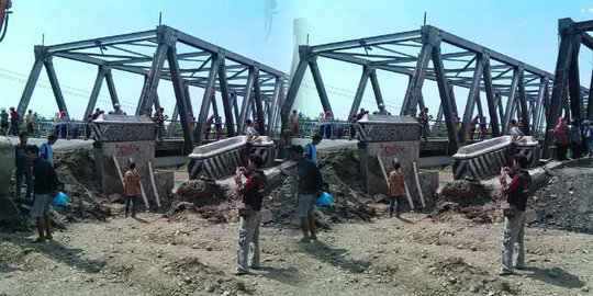 Setelah perbaikan, Jembatan Comal tidak untuk truk 30 ton