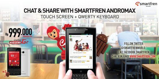 Smartfren Tawarkan Touchscreen dan Qwerty Dalam Satu Smartphone