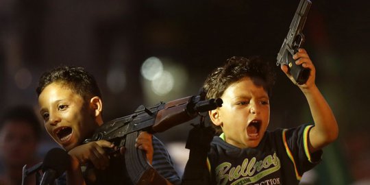 Warga Gaza rayakan gencatan senjata dengan Israel