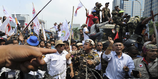 Kapolda bantah pakai peluru karet saat bubarkan massa Prabowo