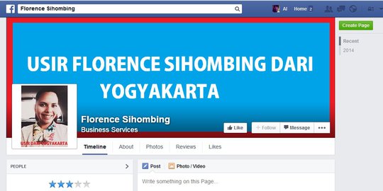 Muncul fans page Facebook 'Usir Florence Sihombing dari Yogya'