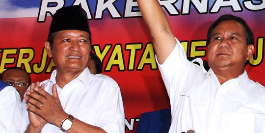 Prabowo menuju rumah duka almarhum Suhardi di Jatipadang
