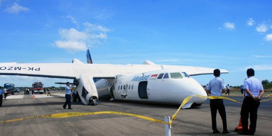 Pesawat Jayawijaya Dirgantara Air tergelincir di Bandara Wamena