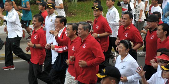 Presiden SBY ikut lomba lari Independence Day Run 2014