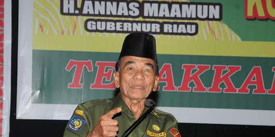 Kasus asusila, Gubernur Riau Annas usia 74 tahun dipolisikan