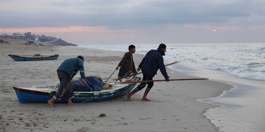 Pasar ikan kembali bergairah di Jalur Gaza