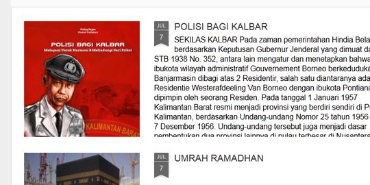 Blog diduga milik AKBP Idha berisi Jenderal Hoegeng & agama