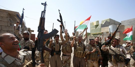 Aksi pasukan Kurdi usir militan ISIS dari Kota Tikrit