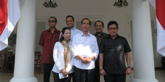 Tim Transisi Jokowi sambangi kantor Boediono