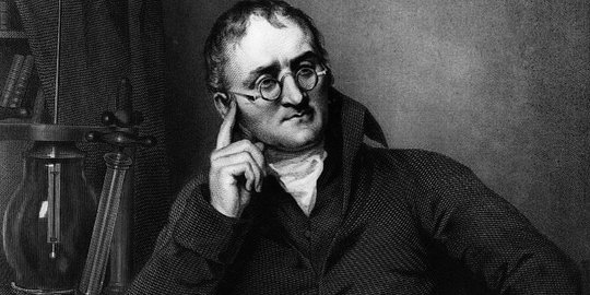 John Dalton, ilmuwan buta warna yang sukses di bidang kimia